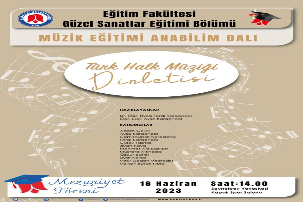 Türk Halk Müziği Dinlestisi etkinlik afişi