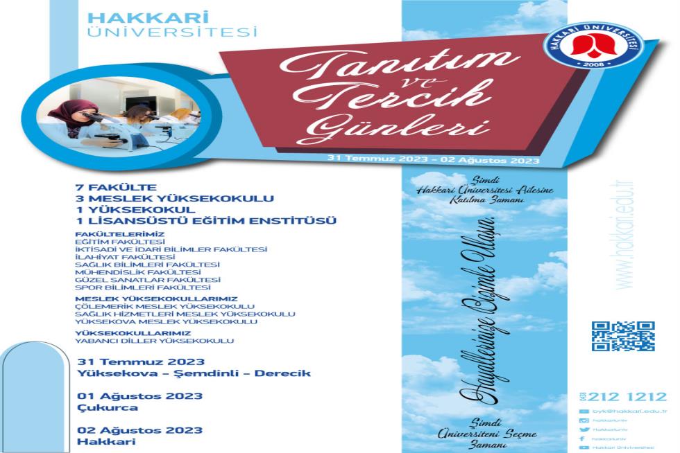 Tanıtım ve Tercih Günleri etkinlik afişi