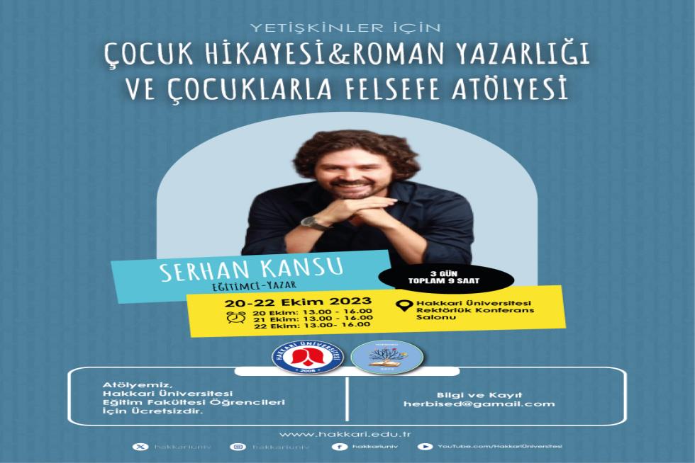 Çocuk Hikayesi-Roman Yazarlığı ve Çocuklarla Felsefe Atölyesi etkinlik afişi