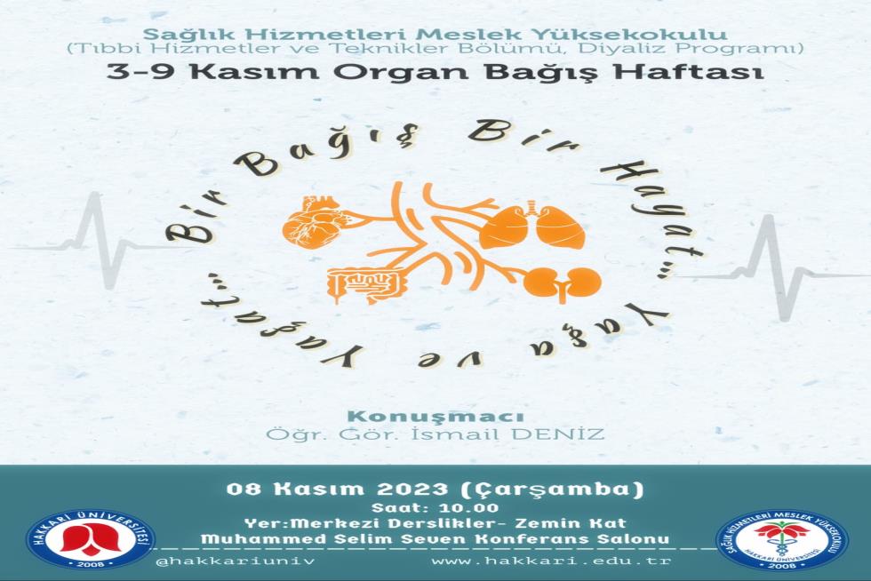 Organ Bağış Haftası Etkinliği etkinlik afişi