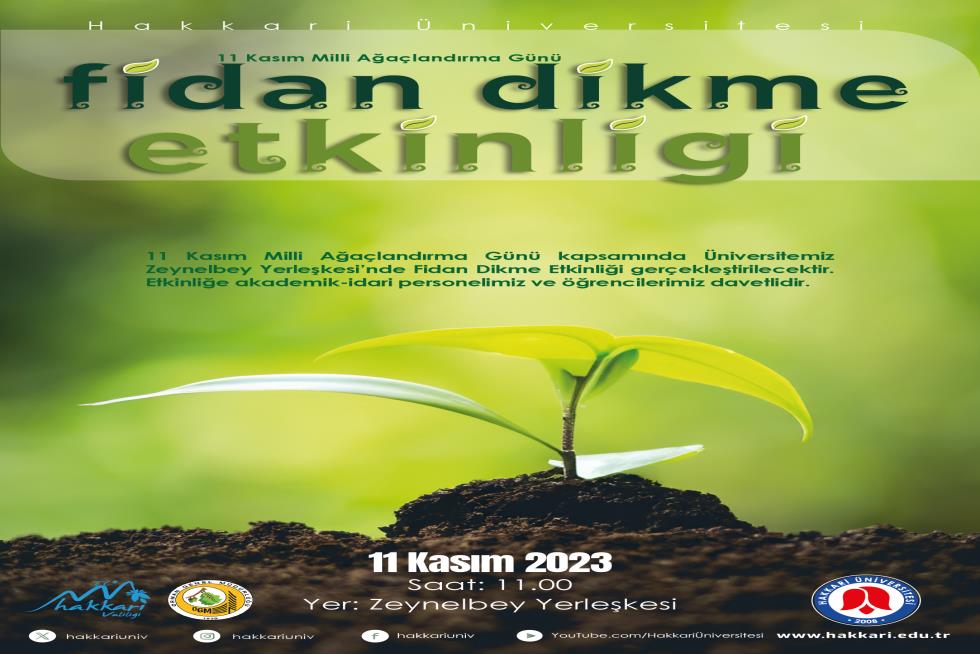Fidan Dikme Etkinliği etkinlik afişi
