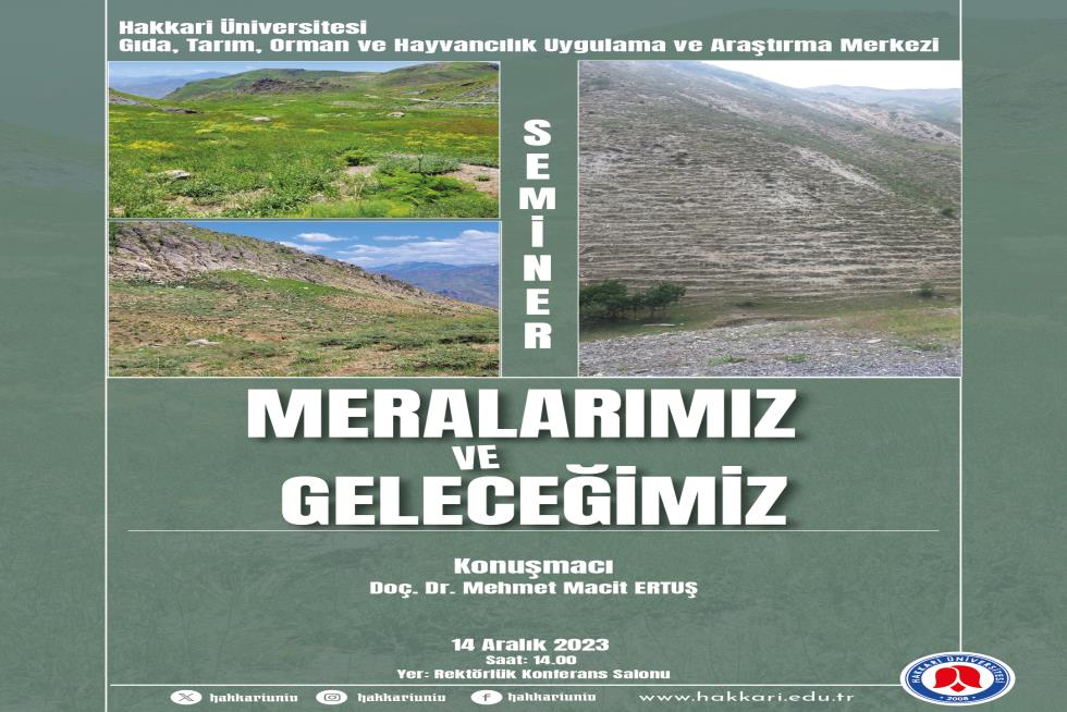Meralarımız ve Geleceğimiz Semineri etkinlik afişi