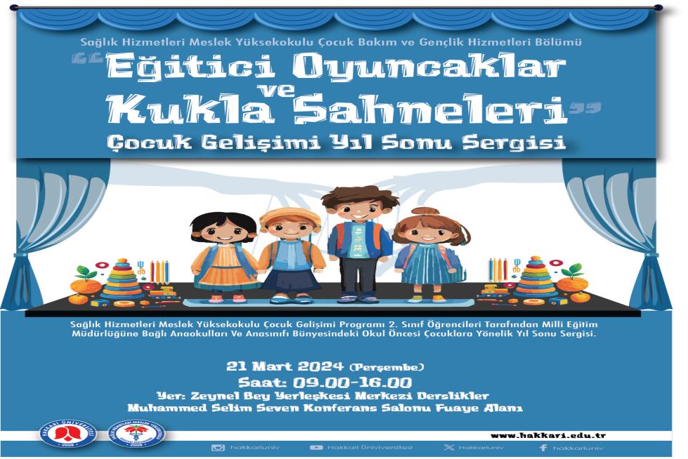 Çocuk Gelişimi Yıl Sonu Sergisi etkinlik afişi