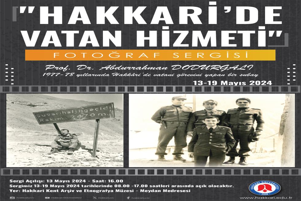 Hakkari’de Vatan Hizmeti Fotoğraf Sergisi etkinlik afişi