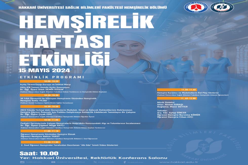 Hemşirelik Haftası Etkinliği etkinlik afişi