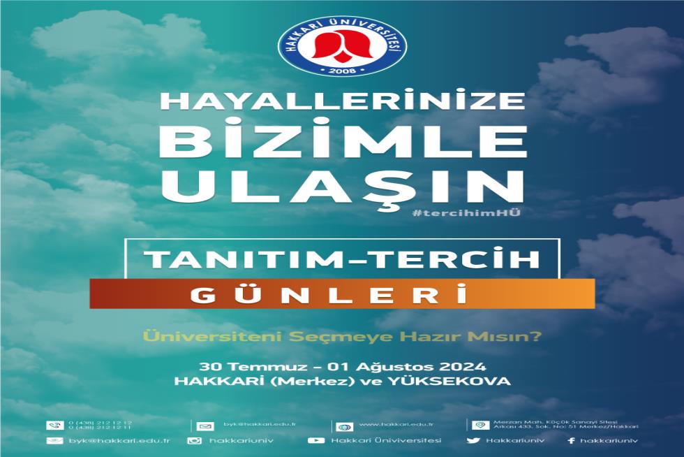 Tanıtım ve Tercih Günleri 2024 etkinlik afişi