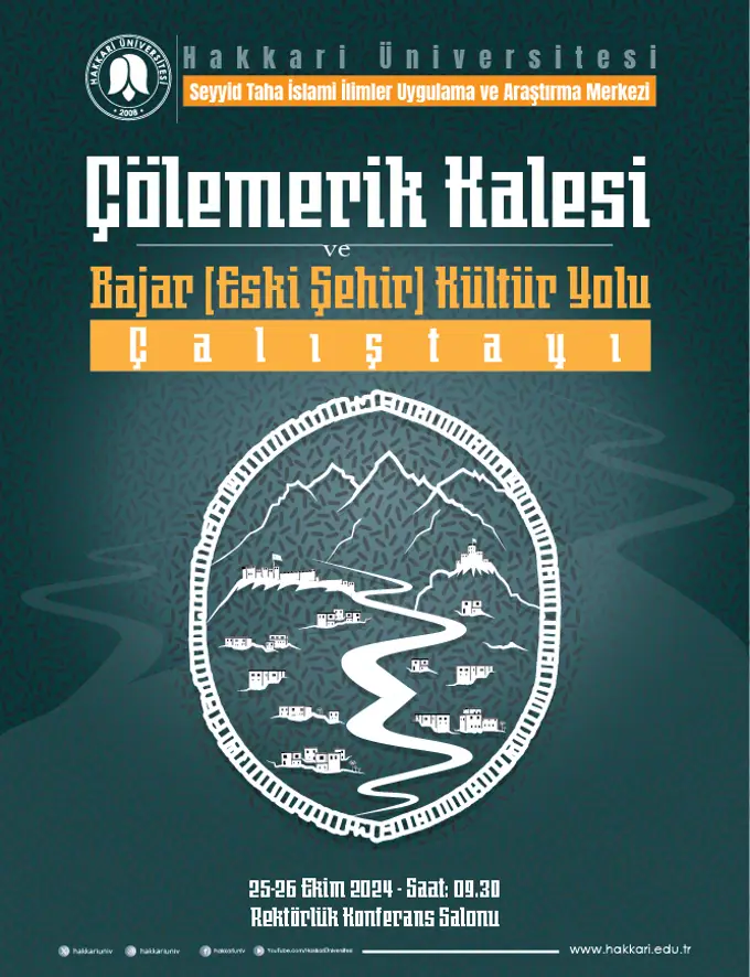 Çölemerik Kalesi ve Bajar (Eski Şehir) Kültür Yolu Çalıştayı etkinlik afişi