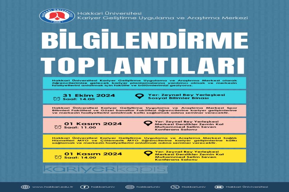 Yetenek Kapısı ve Kariyer Kapısı Tanıtım ve Bilgilendirme Toplantıları etkinlik afişi