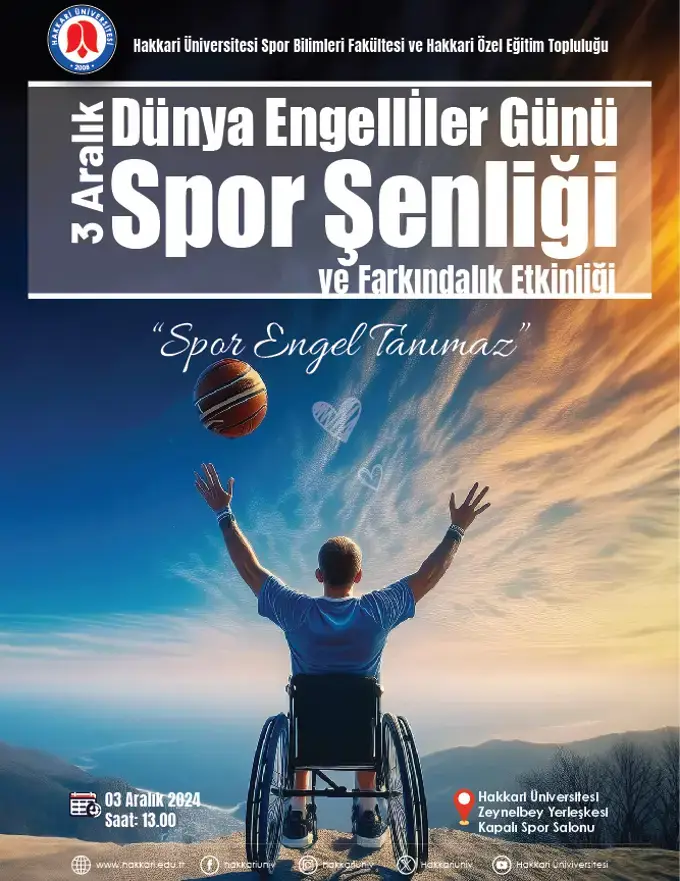 3 Aralık Dünya Engelliler Günü etkinlik afişi
