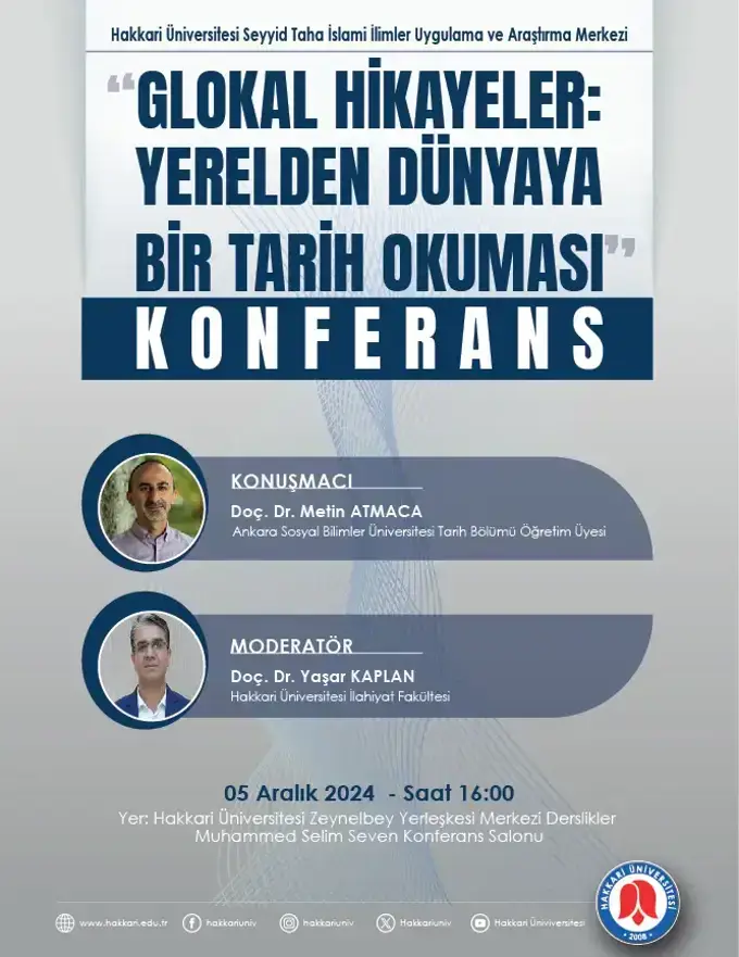 Glokal Hikayeler: Yerelden Dünyaya Bir Tarih Okuması Konferansı etkinlik afişi