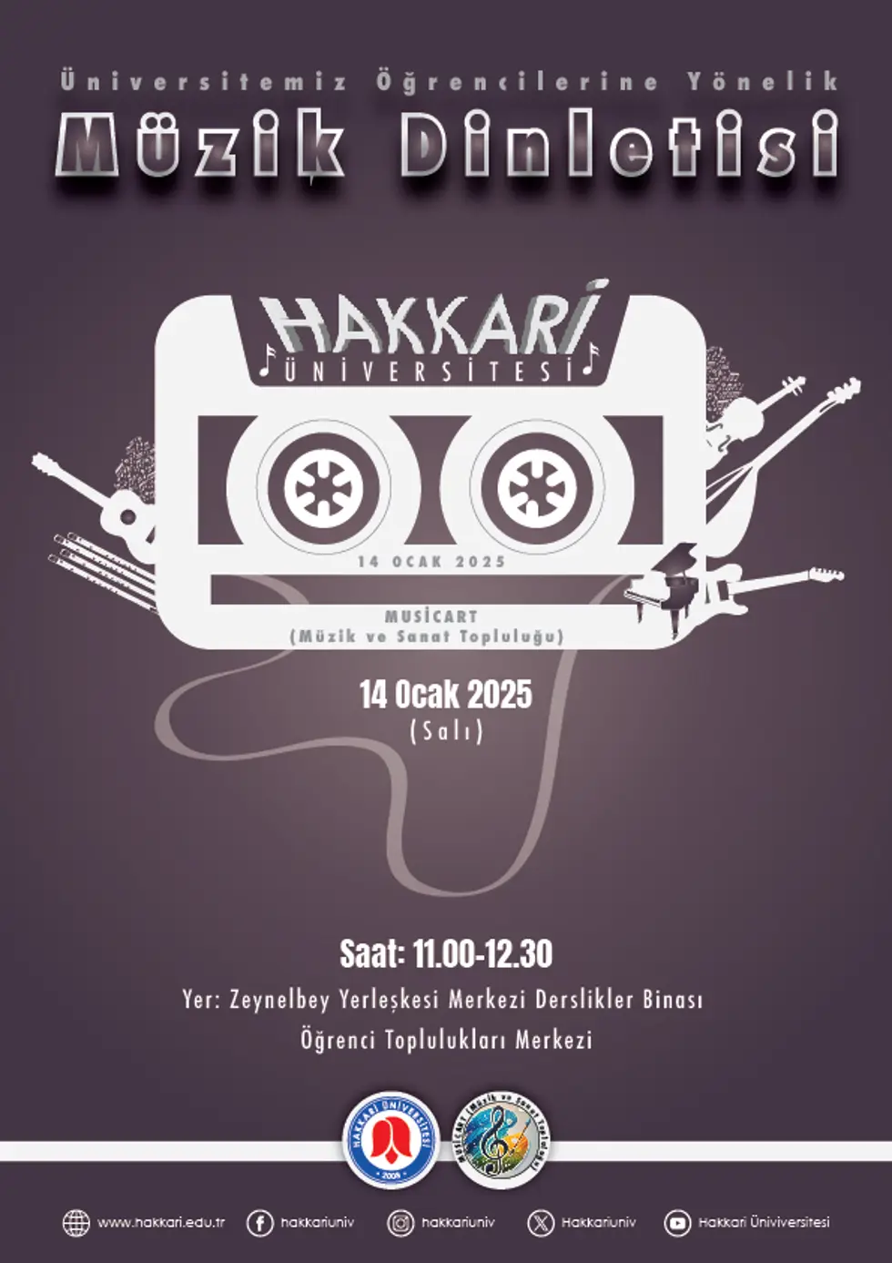 Müzik Dinletisi etkinlik afişi