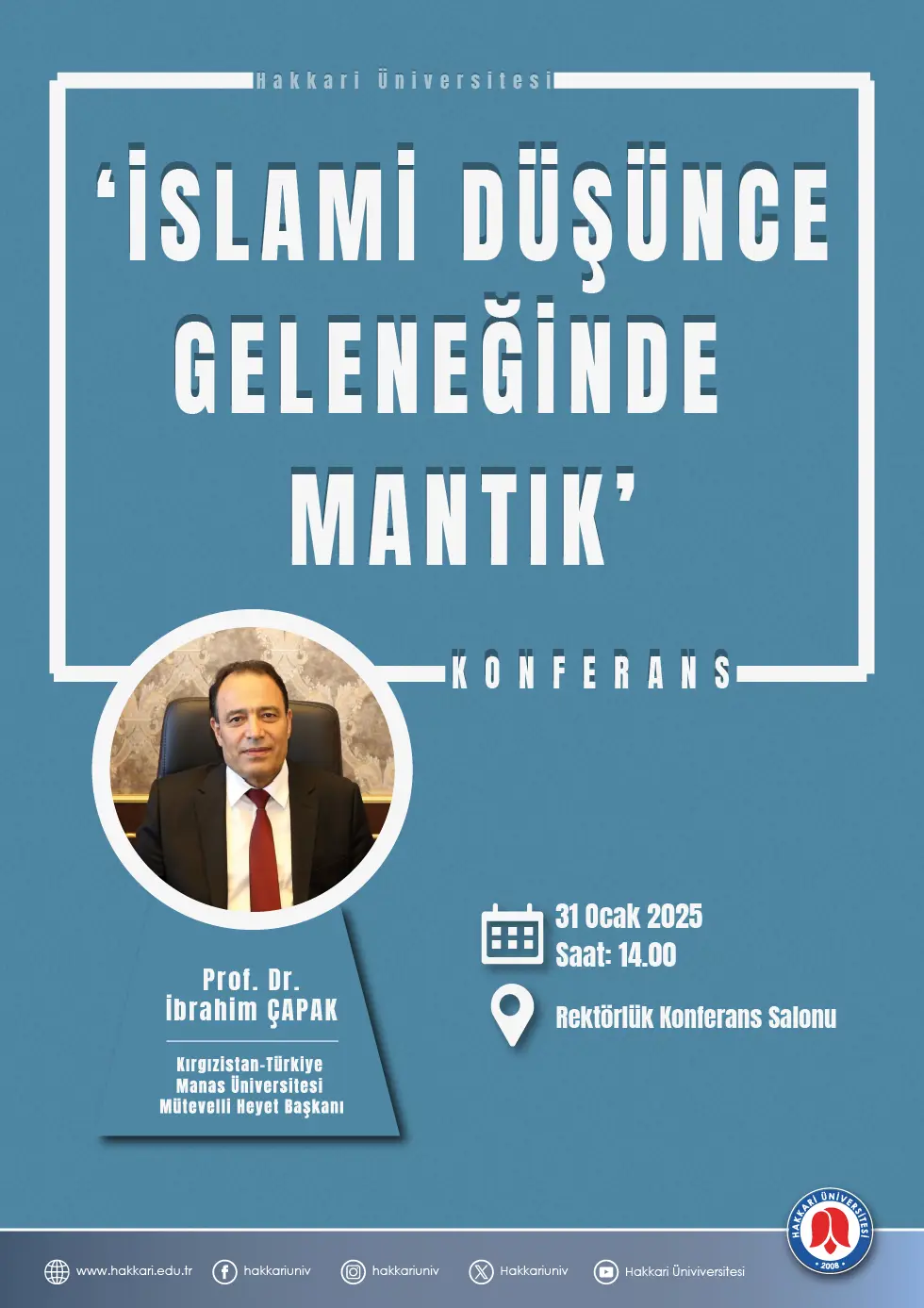 İslami Düşünce Geleneğinde Mantık etkinlik afişi