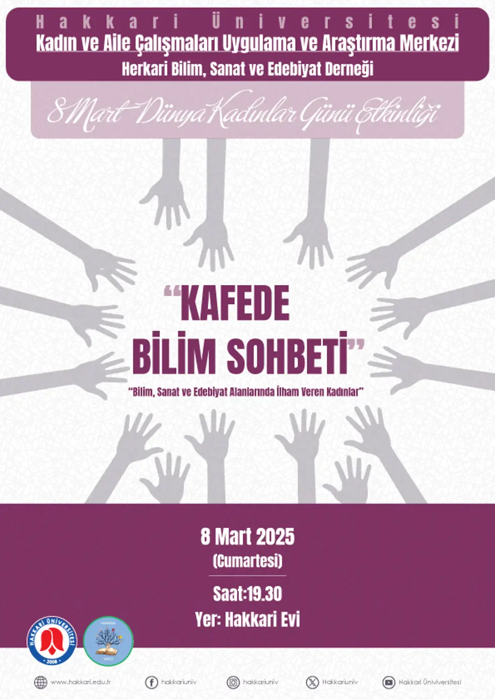 Kafede Bilim Sohbeti Etkinliği etkinlik afişi