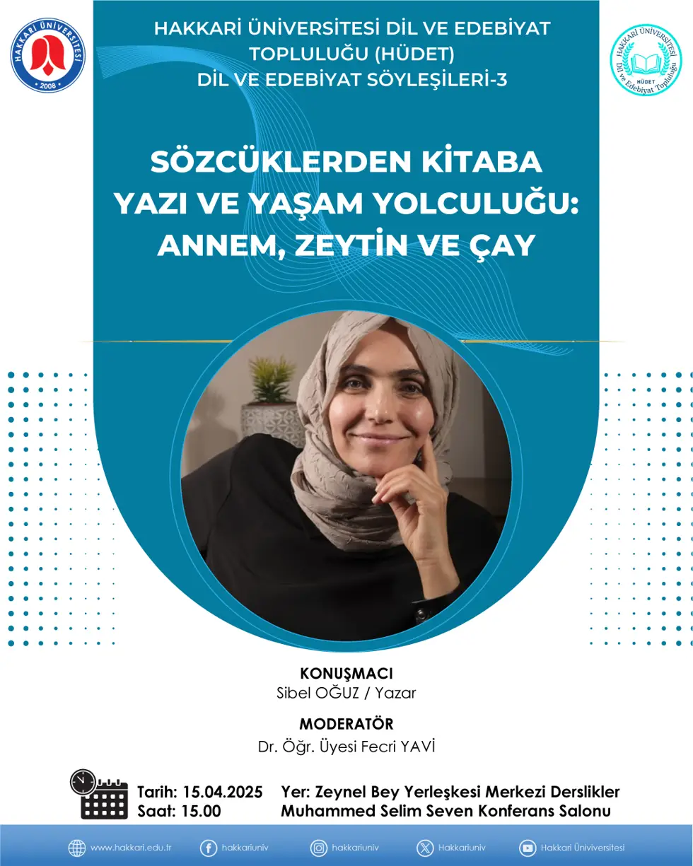 HÜDET Söyleşikleri -3 etkinlik afişi