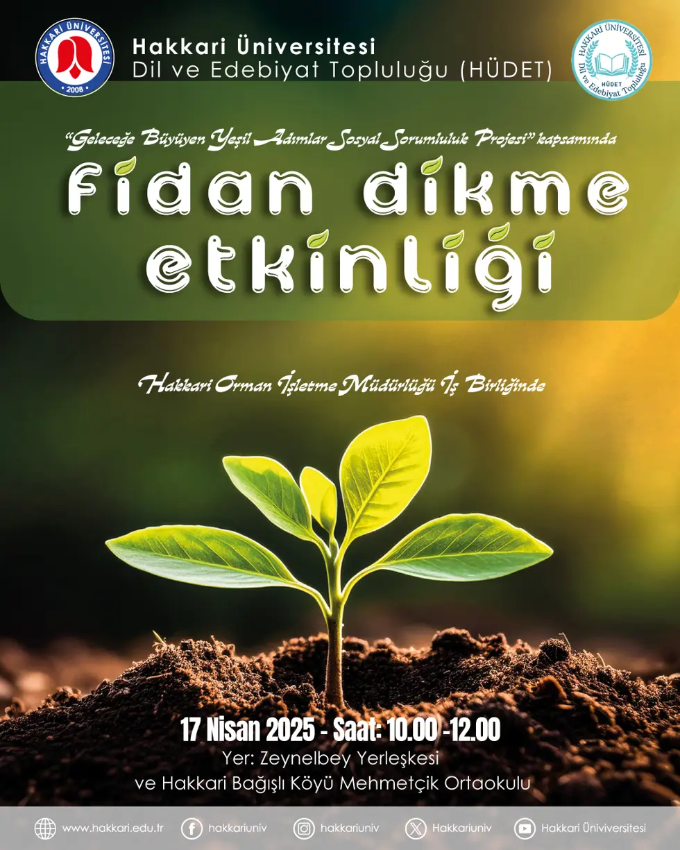 Fidan Dikme Etkinliği etkinlik afişi