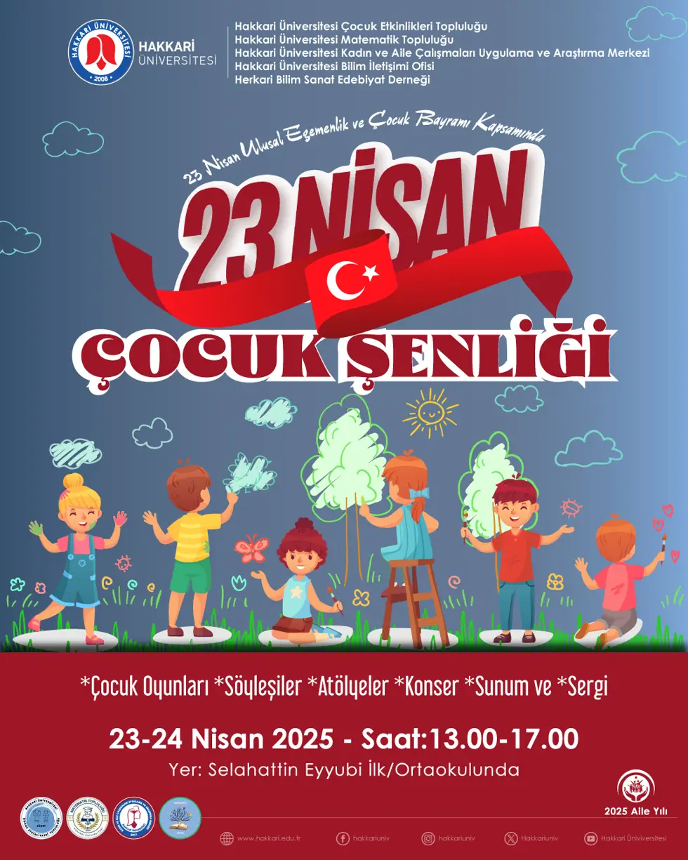 23 Nisan Çocuk Şenliği etkinlik afişi