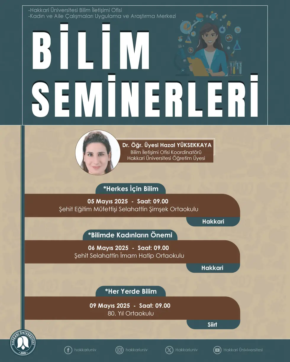 Bilim Seminerleri etkinlik afişi