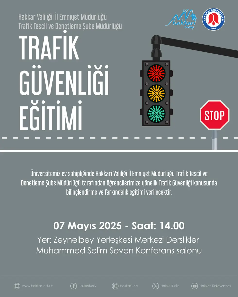 Trafik Güvenliği Eğitimi etkinlik afişi