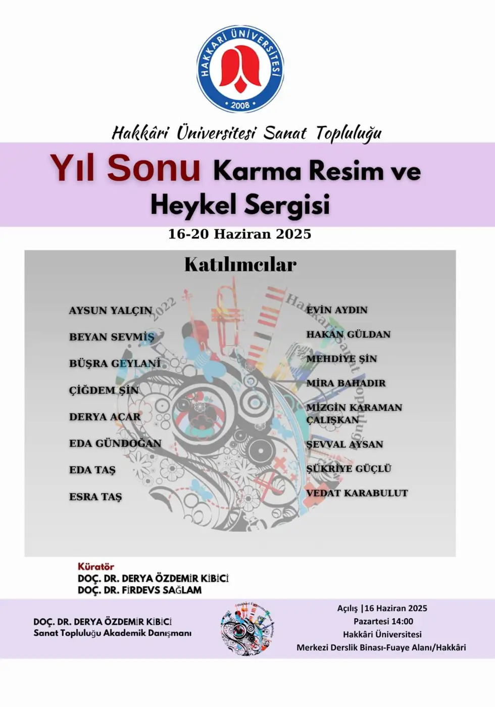 Yıl Sonu Karma Resim ve Heykel Sergisi etkinlik afişi