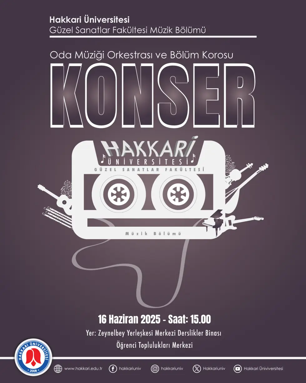 Oda Müziği Orkestrası ve Bölüm Korosu - Konser etkinlik afişi