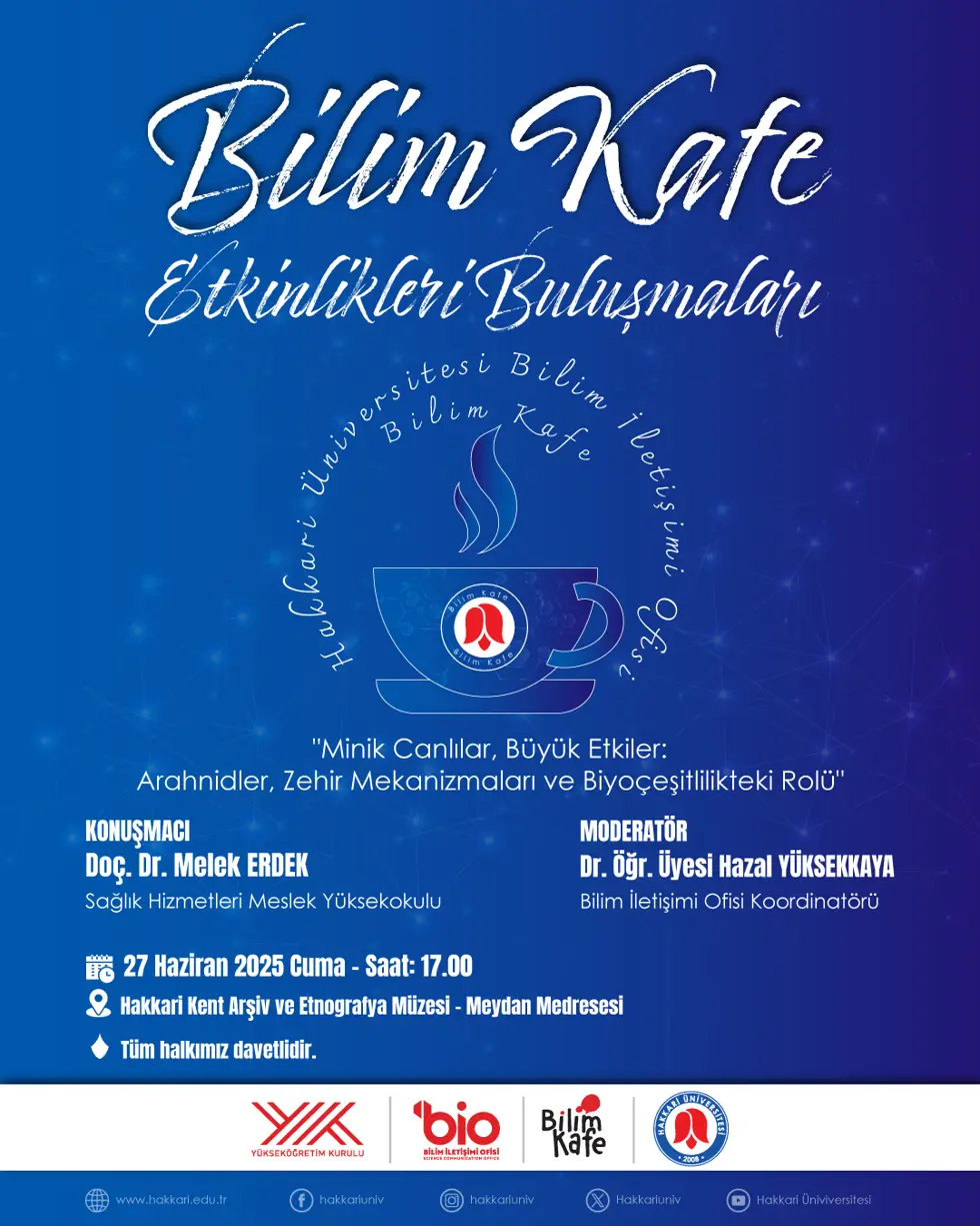 Bilim Kafe Etkinlikleri Buluşmaları etkinlik afişi