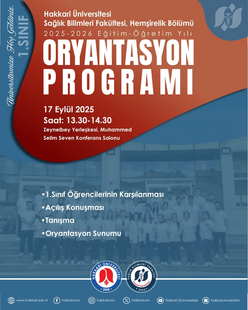 Oryantasyon Programı etkinlik afişi