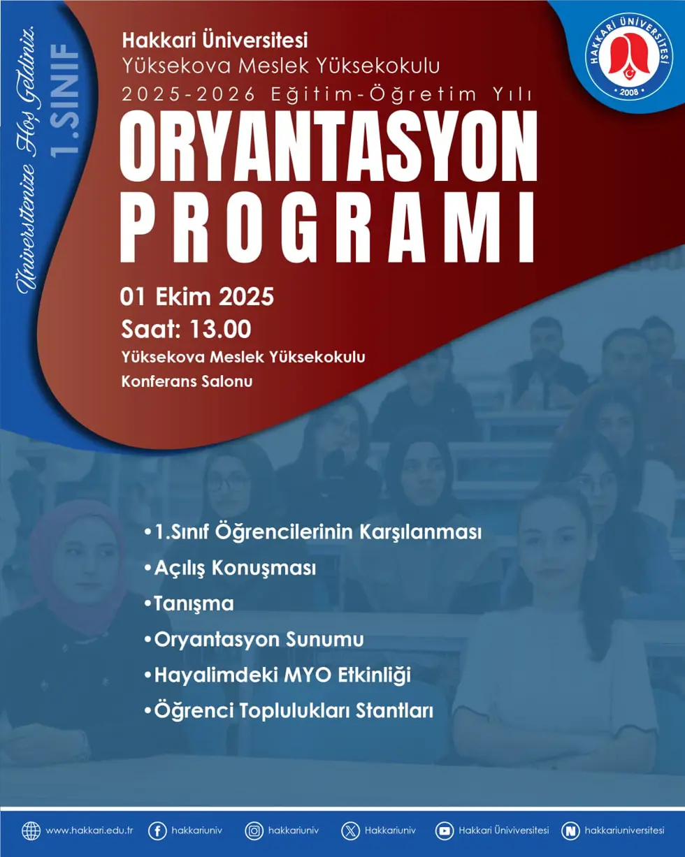 Oryantasyon Programı etkinlik afişi