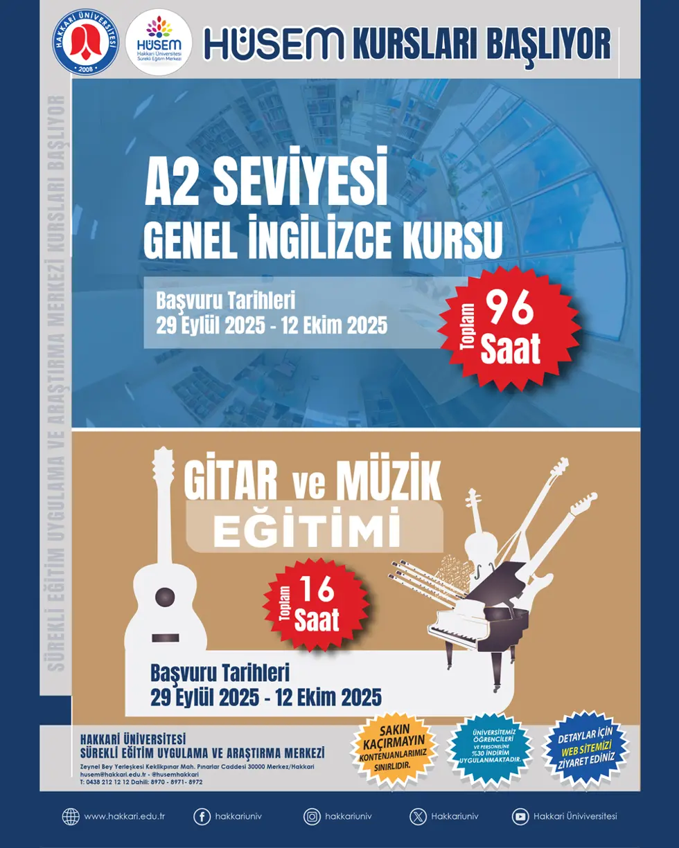 Hüsem Kursları 2 etkinlik afişi