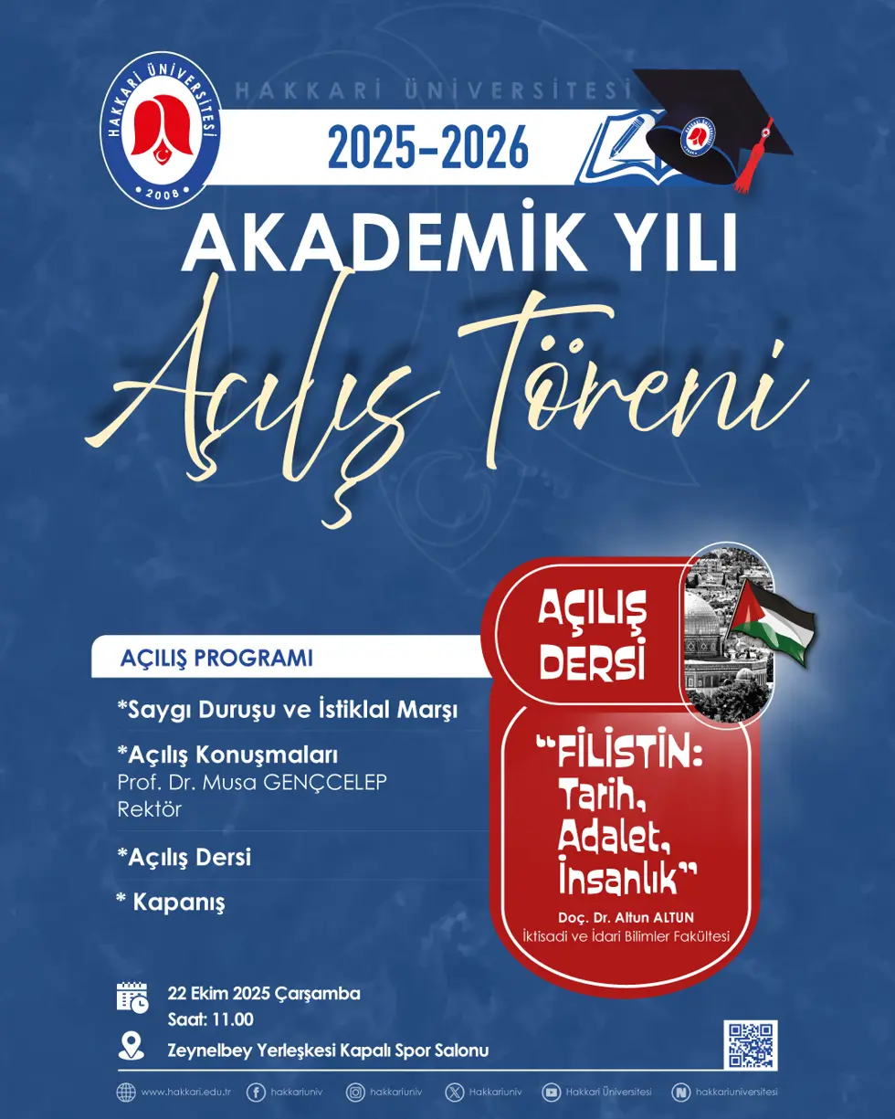 2025-2026 Akademik Yılı Açılış Töreni etkinlik afişi