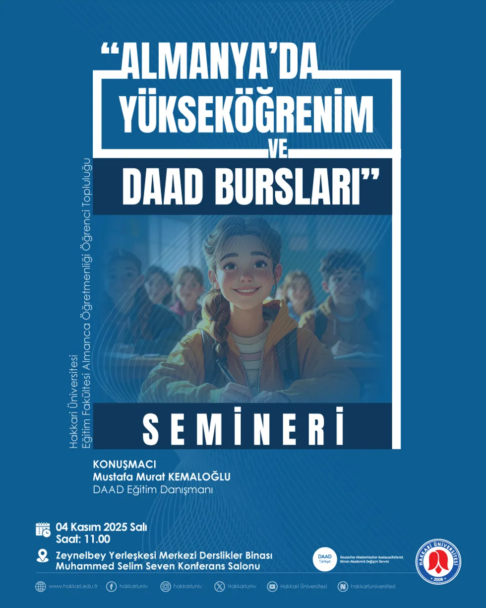 Almanya'da Yükseköğrenim ve DAAD Bursları Semineri etkinlik afişi