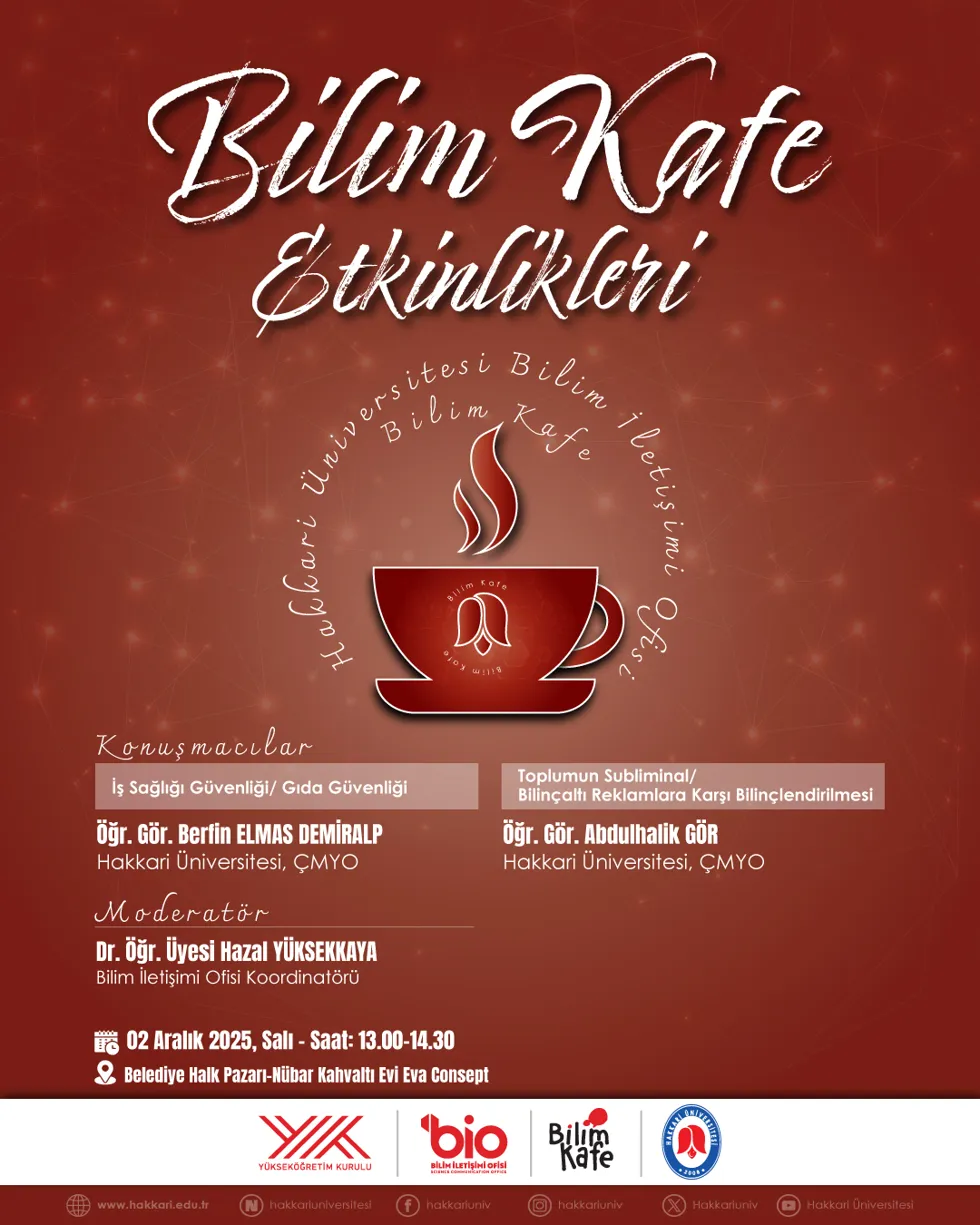Bilim Kafe Etkinliği etkinlik afişi