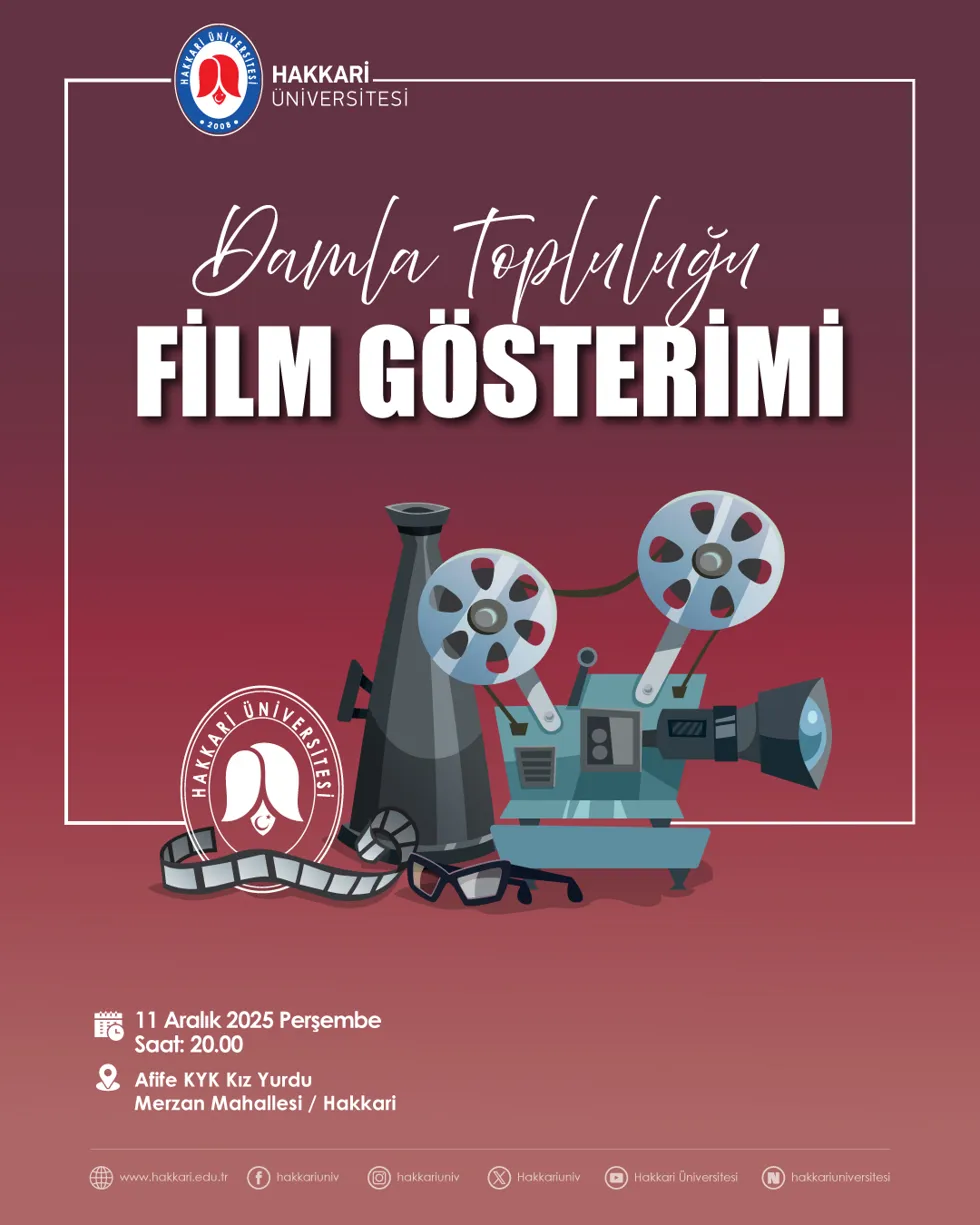 Film Gösterimi etkinlik afişi