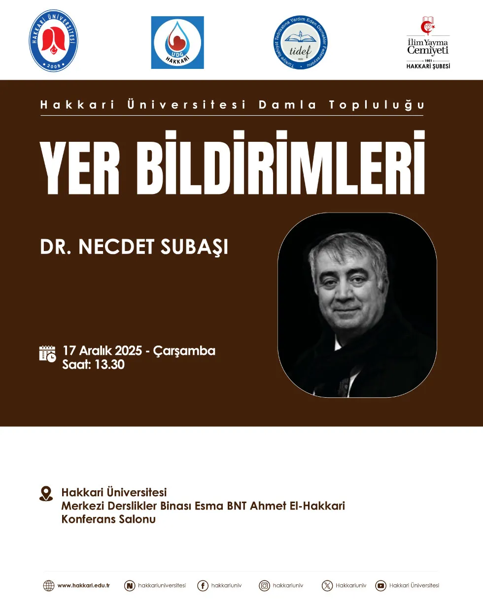 Yer Bildirimleri etkinlik afişi
