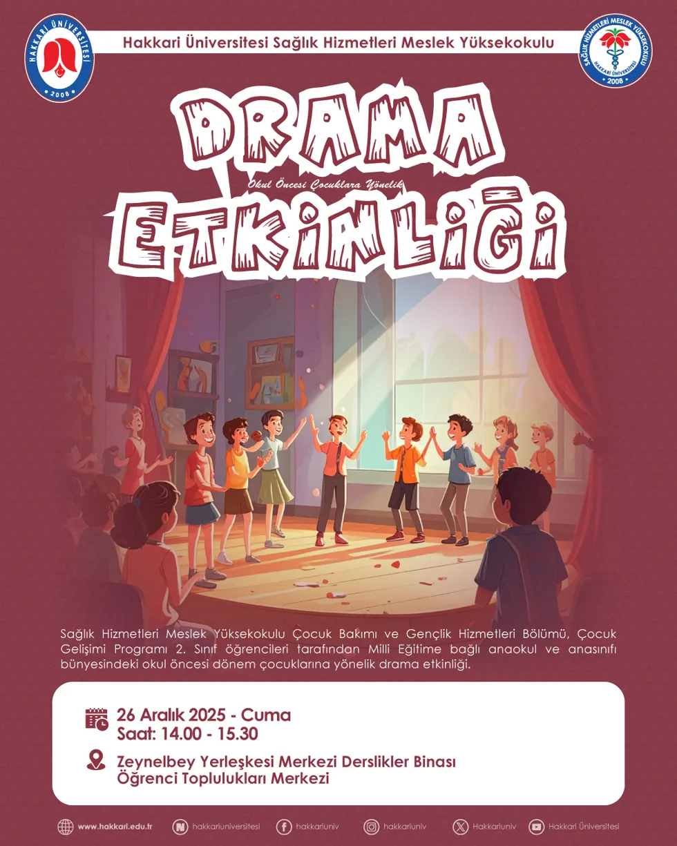 Drama Etkinliği etkinlik afişi