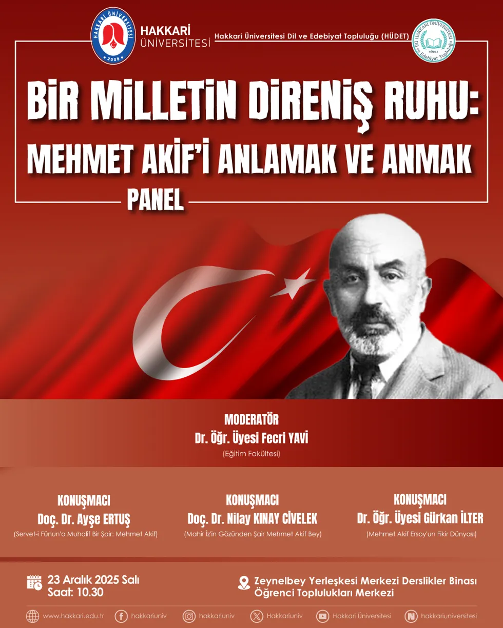 Bir Milletin Direniş Ruhu: Mehmet Akif'i Anlamak ve Anmak etkinlik afişi