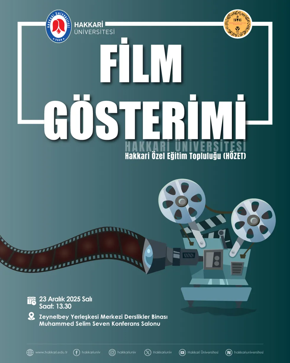 Film Gösterimi Etkinliği etkinlik afişi