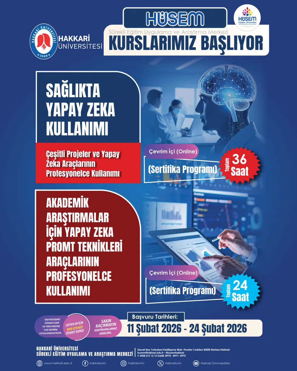 HÜSEM Kurs Başvuruları Başladı etkinlik afişi