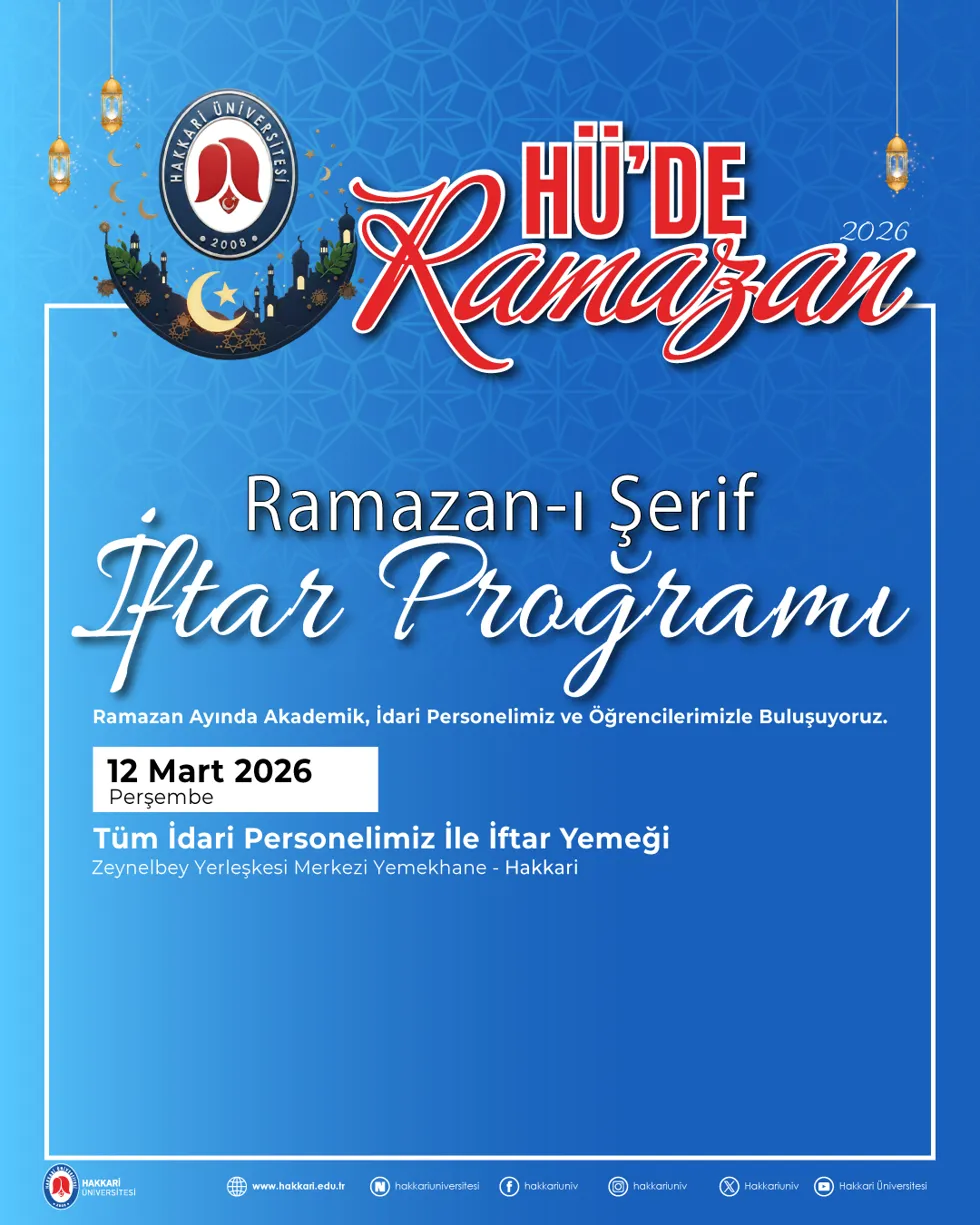 HÜ'de Ramazan etkinlik afişi