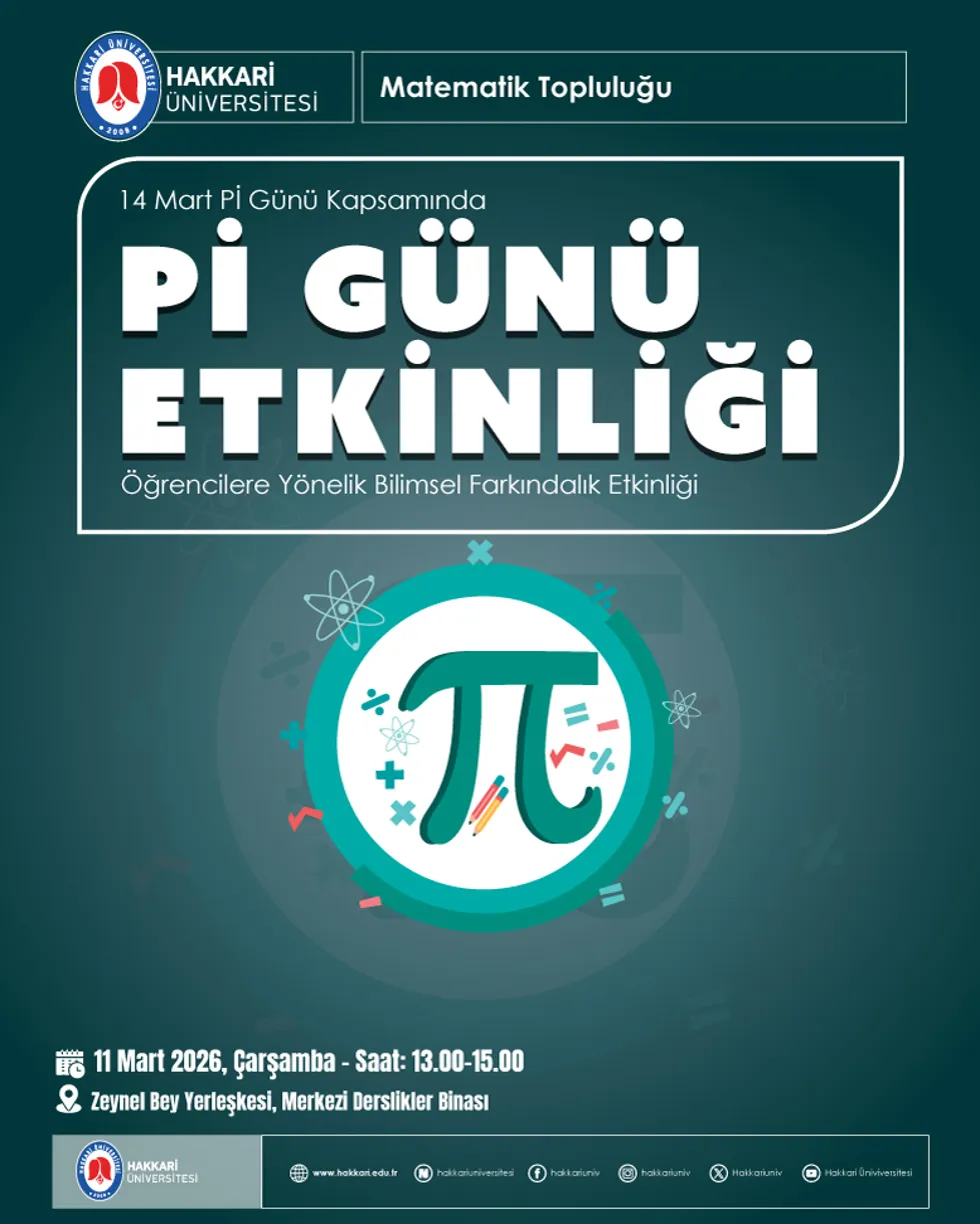 Pİ Günü Etkinliği etkinlik afişi