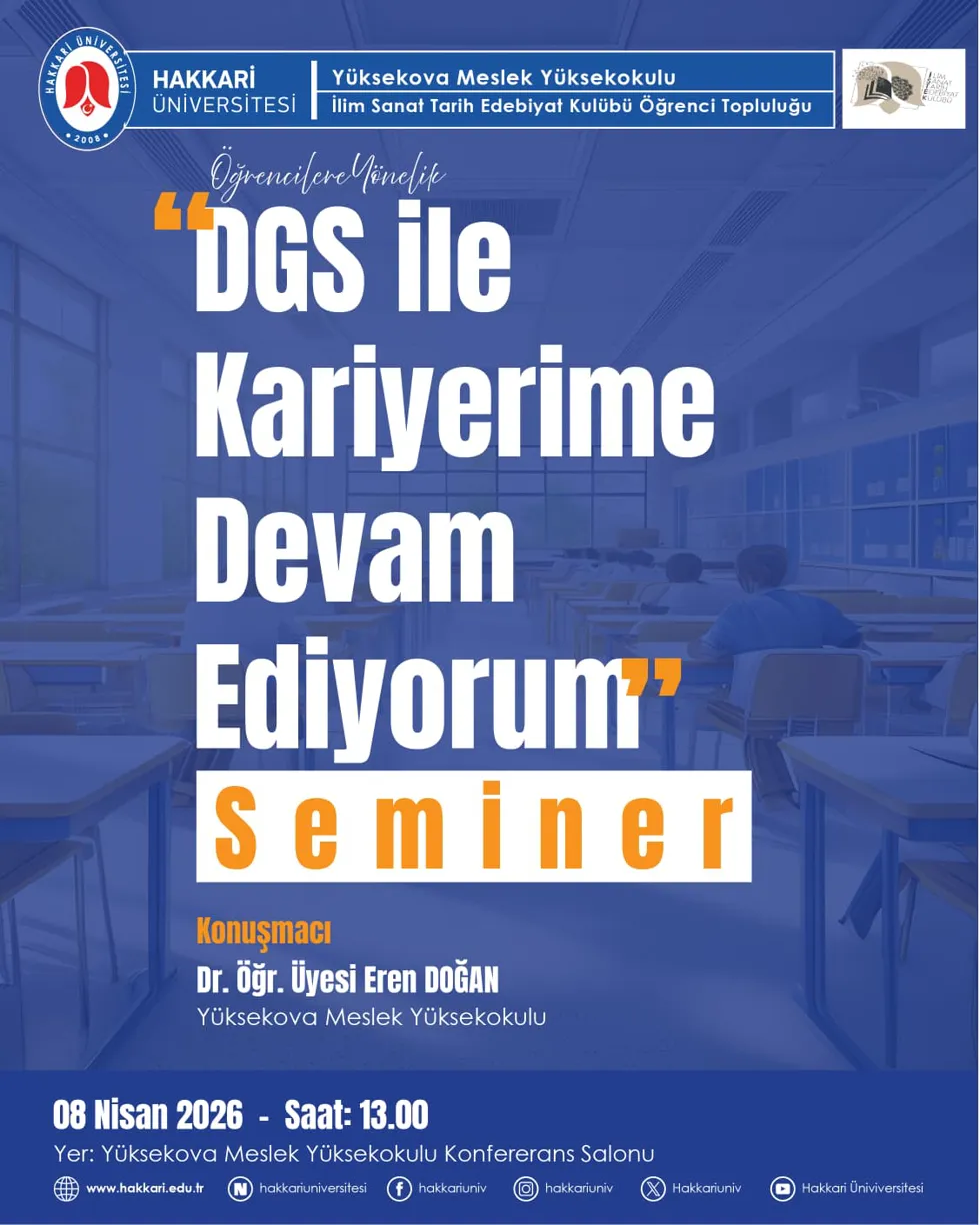 DGS İle Kariyerime Devam Ediyorum Semineri etkinlik afişi