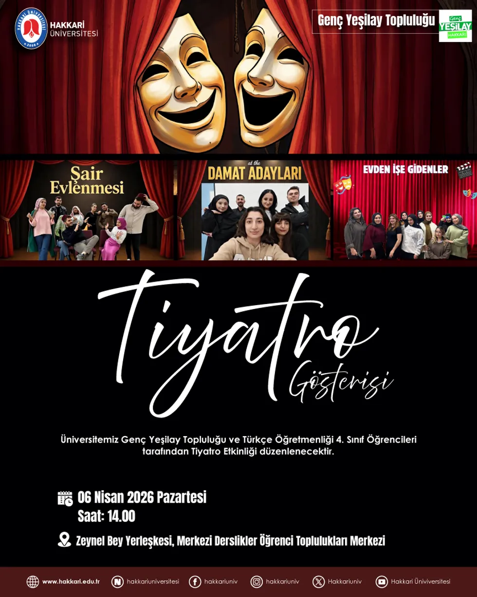 Tiyatro Gösterisi etkinlik afişi
