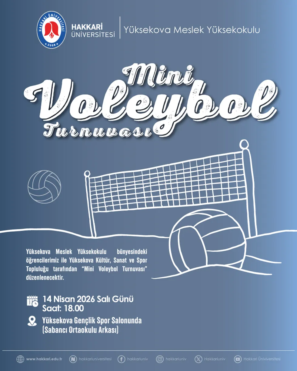 Mini Voleybol Turnuvası etkinlik afişi