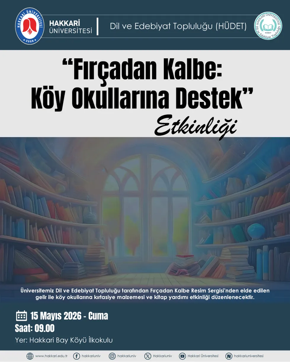 Fırçadan Kalbe: Köy Oküllarına Destek Etkinliği etkinlik afişi