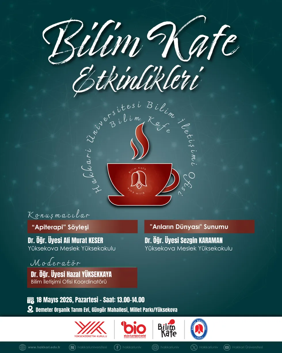 Bilim Kafe Etkinlikleri etkinlik afişi