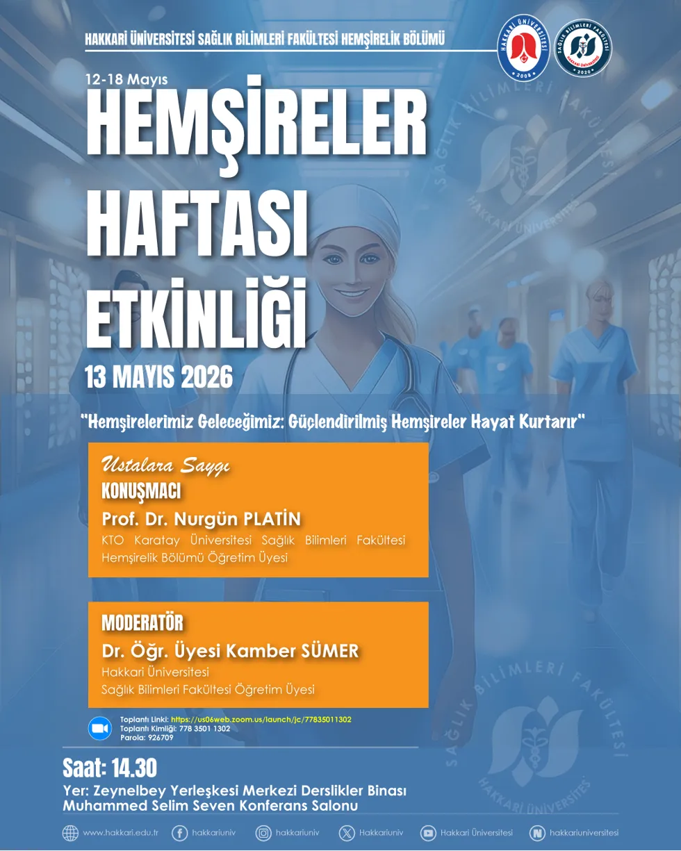 Hemşireler Haftası Etkinliği etkinlik afişi