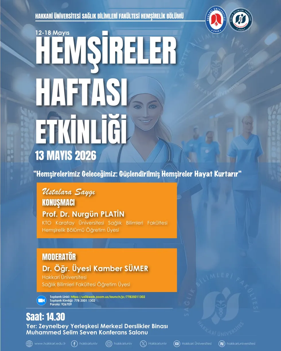 Hemşirelik Haftası Etkinliği etkinlik afişi