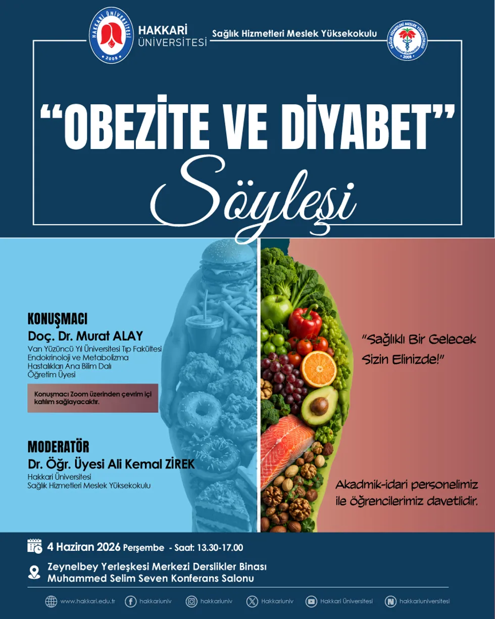 Obezite ve Diyabet Söyleşisi etkinlik afişi
