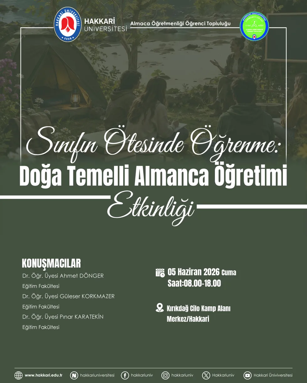 Sınıfın Ötesinde Öğrenme: Doğa Temelli Almanca Öğretimi Eğitimi etkinlik afişi