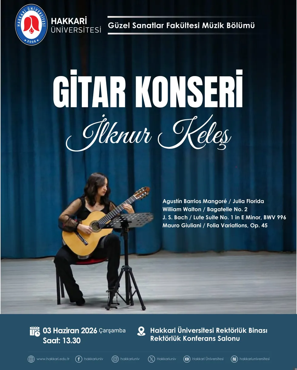Gitar Konseri etkinlik afişi