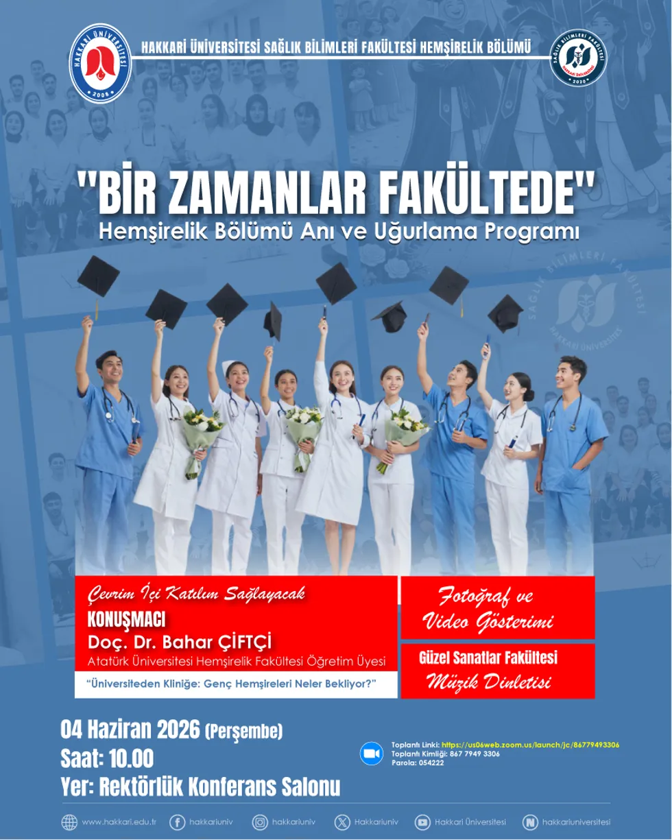 Bir Zamanlar Fakültede Anı ve Uğurlama Programı etkinlik afişi